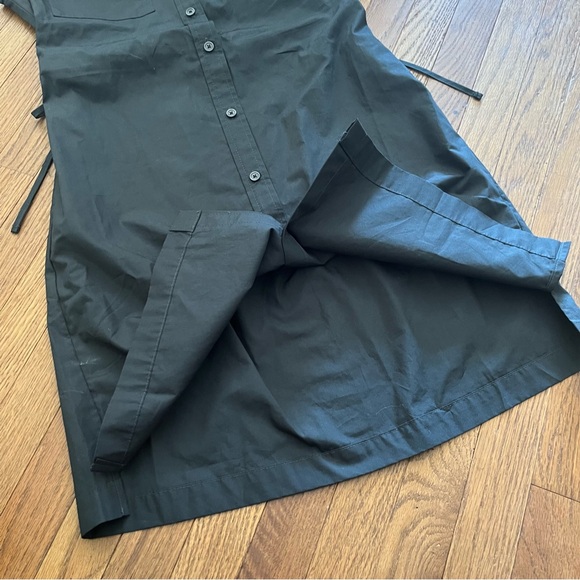GAP Black Shirt Utility Dress Cut Out Back  Size XS - Picture 4 of 8